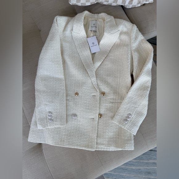 Anine Bing Boucle Jasmine Blazer Size Small - Picture 12 of 12